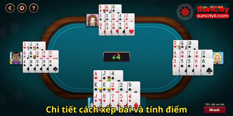 Chi tiết cách xếp bài và tính điểm